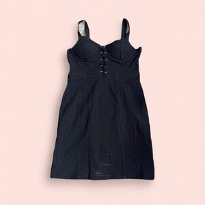 Black corset dress